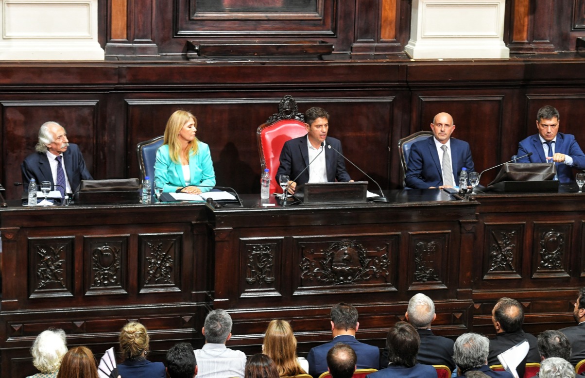 Kicillof inauguró el 153° período de sesiones ordinarias en la Legislatura bonaerense