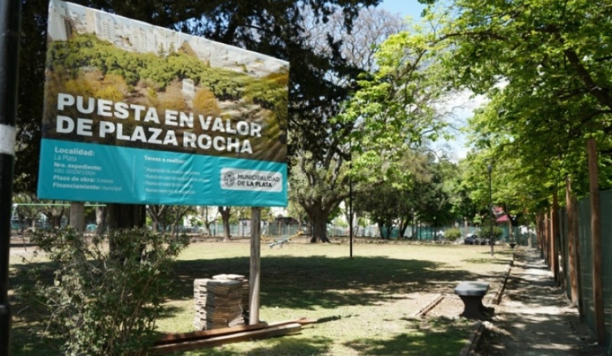 Malestar social por las demoras en las obras de Plaza Italia y Plaza Rocha en La Plata