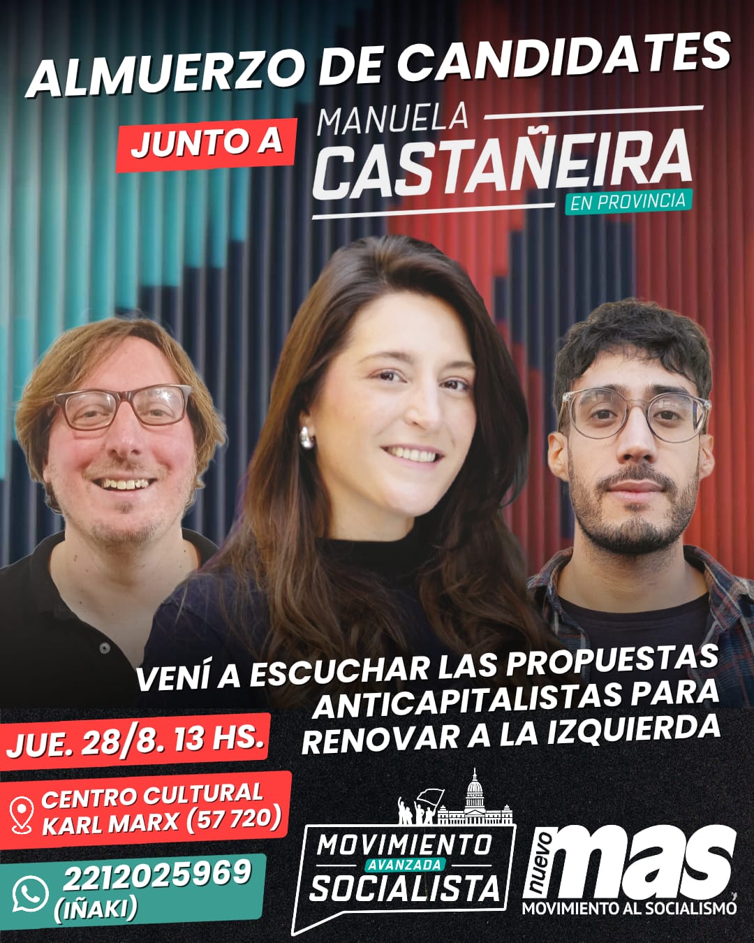 MANUELA CASTAÑEIRA VISITA LA PLATA Y REALIZARÁ UN ALMUERZO DE CANDIDATOS