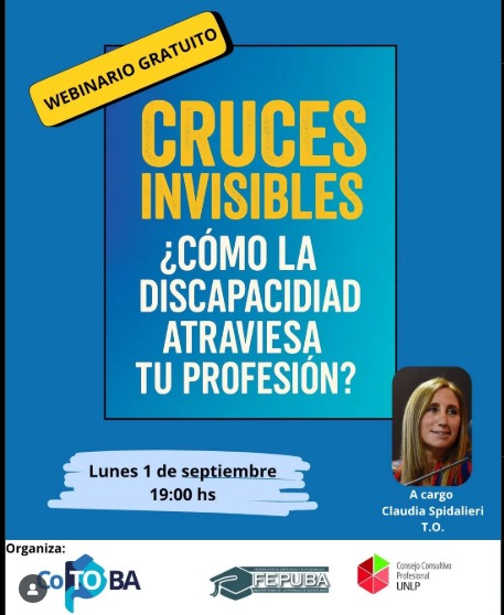 Webinario gratuito: “Cruces invisibles, ¿cómo la discapacidad atraviesa tu profesión?”