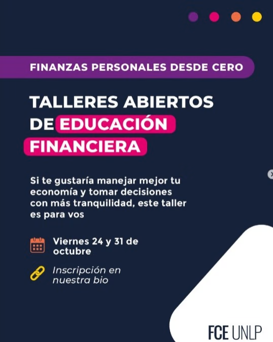 La UNLP dictará talleres abiertos sobre educación financiera