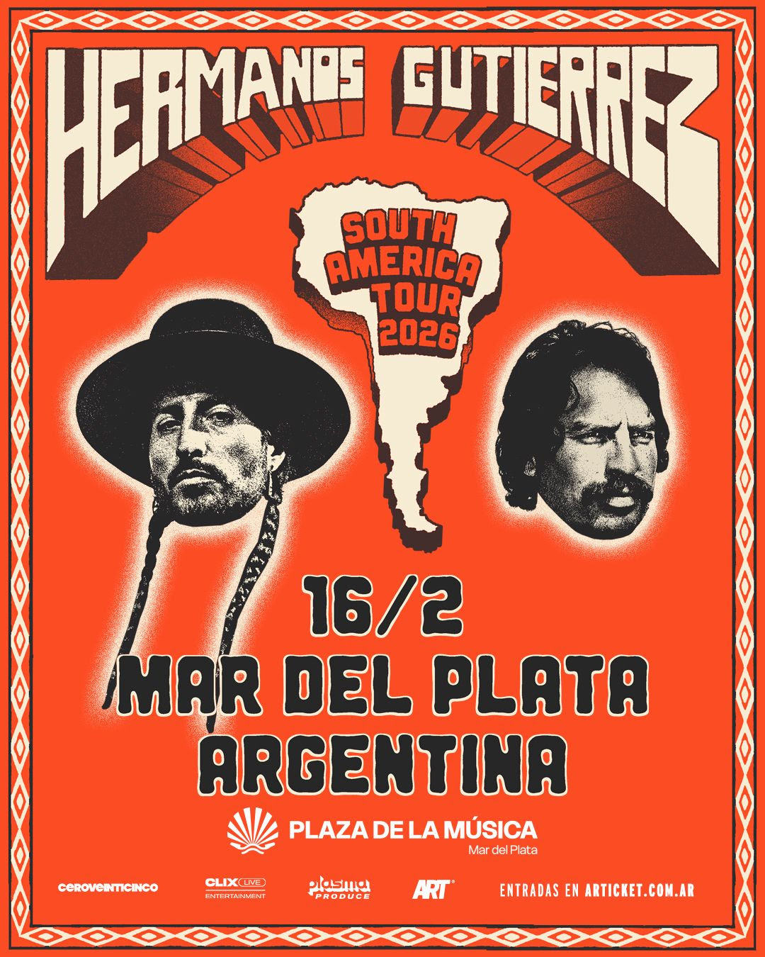 Hermanos Gutiérrez vuelven a la Argentina y confirman show en Mar del Plata con su gira sudamericana 2026