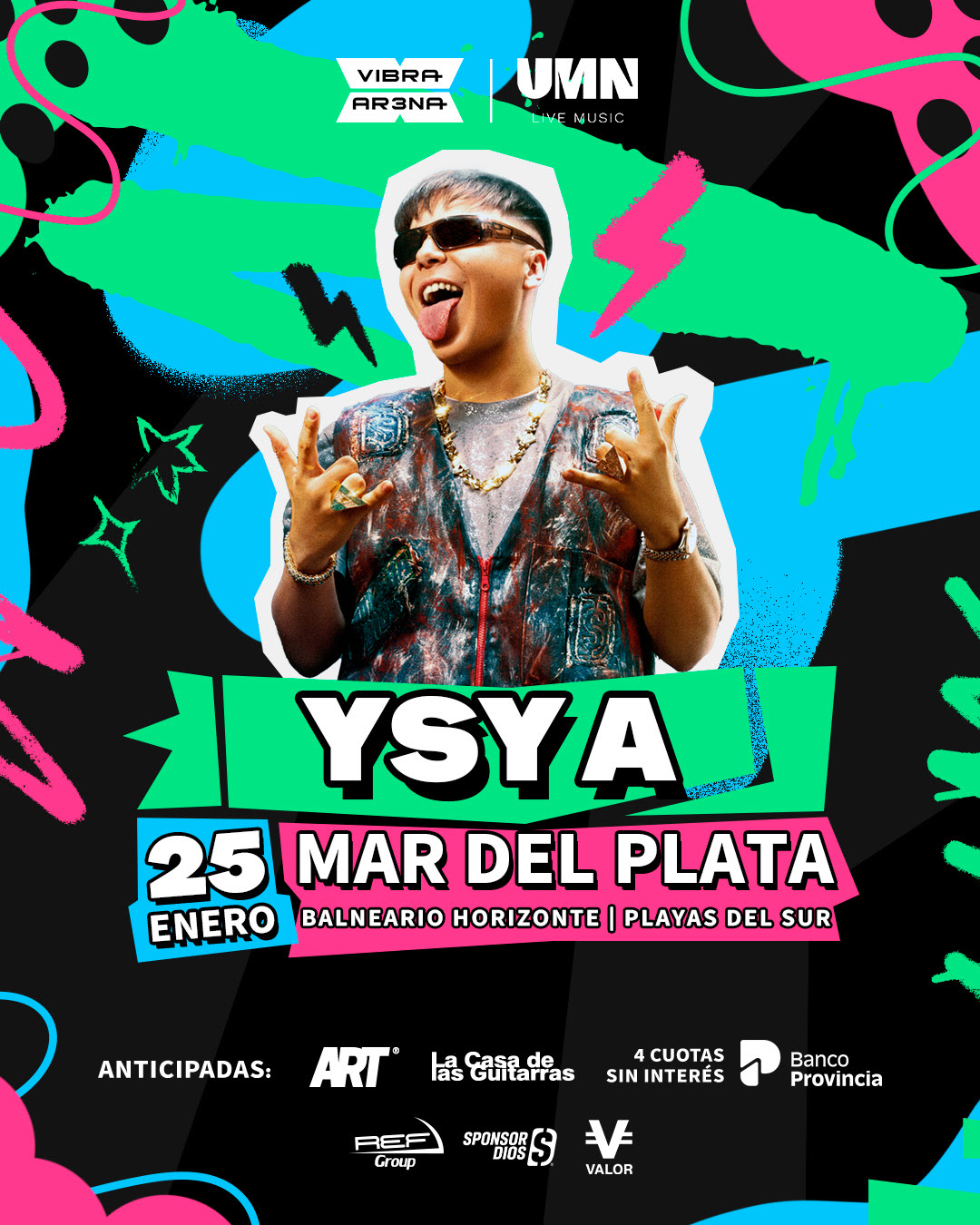YSY A desembarca en Vibra Arena: el sonido del verano frente al mar