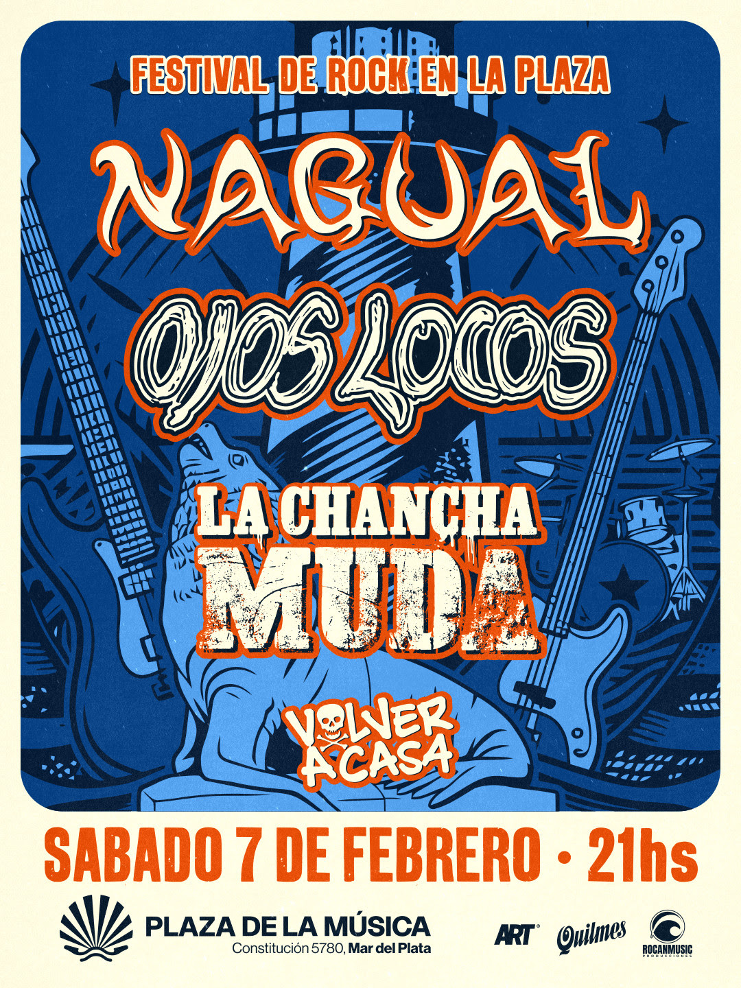 Festival de Rock en la Plaza: Mar del Plata enciende febrero con una noche de bandas nacionales