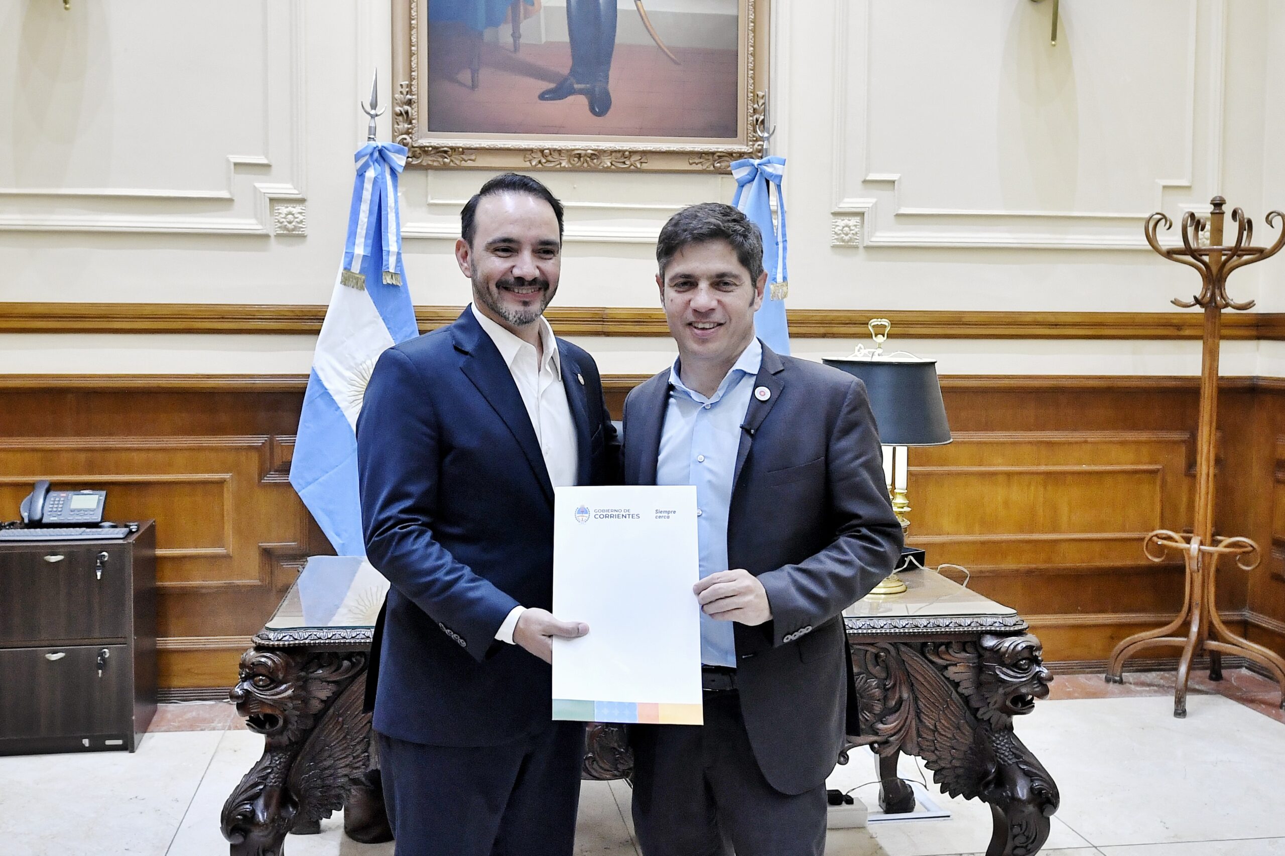 Kicillof y Valdés fortalecen la alianza entre Buenos Aires y Corrientes con acuerdos para impulsar la producción y ampliar mercados