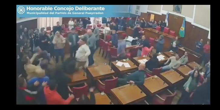 Escándalo en Mar del Plata: una sesión sobre Uber terminó con golpes, empujones y una agresión a una mujer dentro del Concejo Deliberante