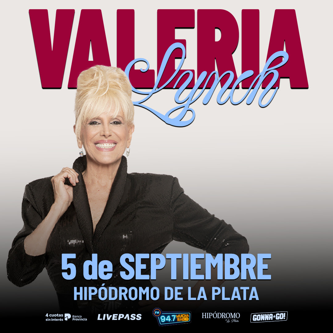 Valeria Lynch llega a La Plata: el esperado regreso de una de las voces más importantes de la música argentina
