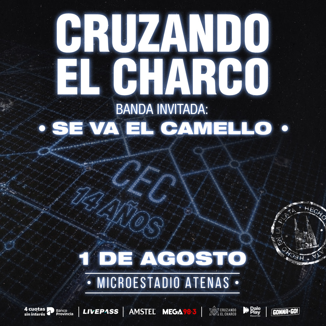 Cruzando El Charco vuelve a La Plata para celebrar 14 años con un show único en Atenas